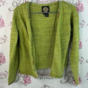 Planet earth sweaters cardigan rainbow embroidery Blanc Lime Open-Front Cardigan